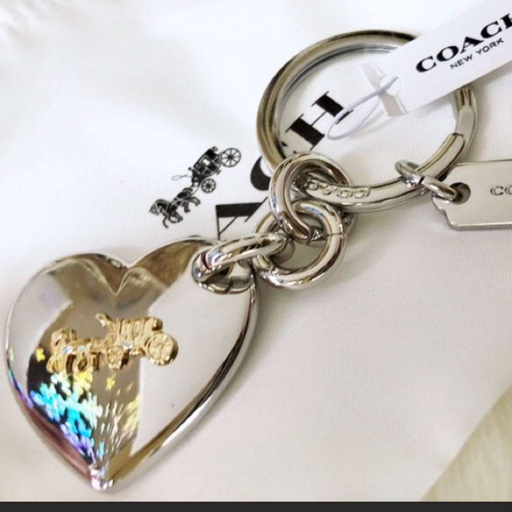 COACH Horse/Carriage Purse Charm Key Ring - Picture 3 of 6